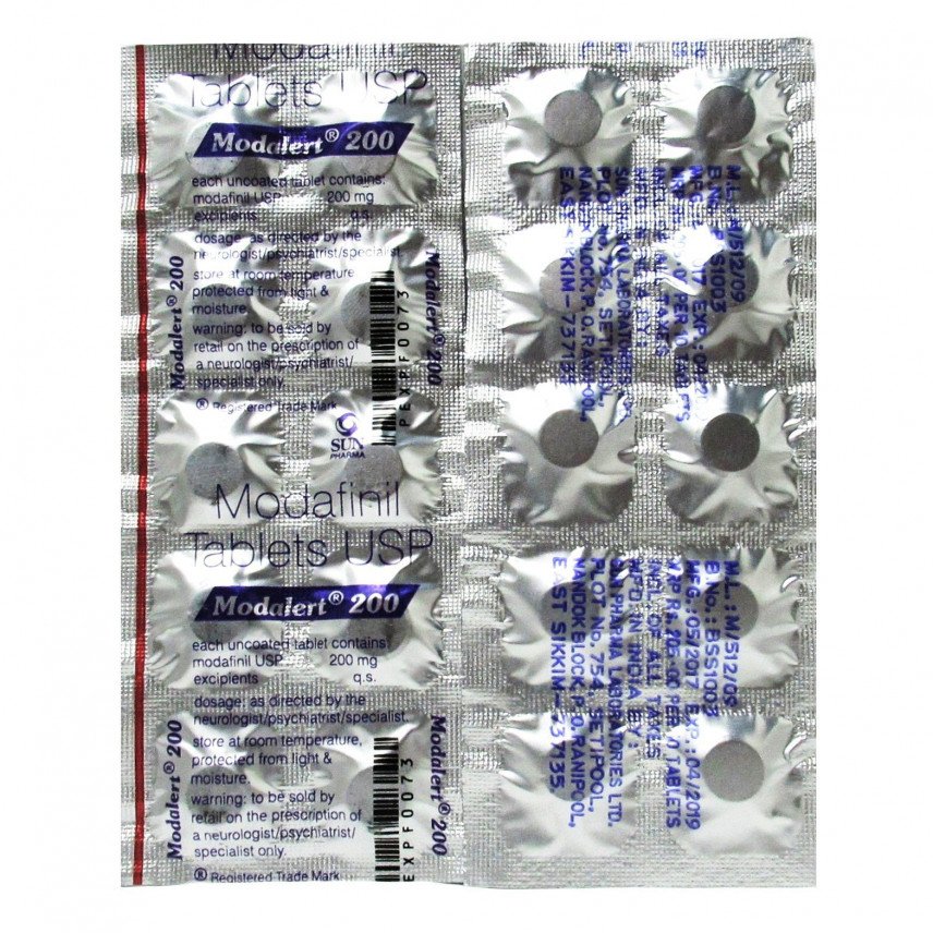 Modafinil (Smart Drug) 200mg/10tabs - USP 2 Modafinil (Smart Drug) 200mg/10tabs - USP